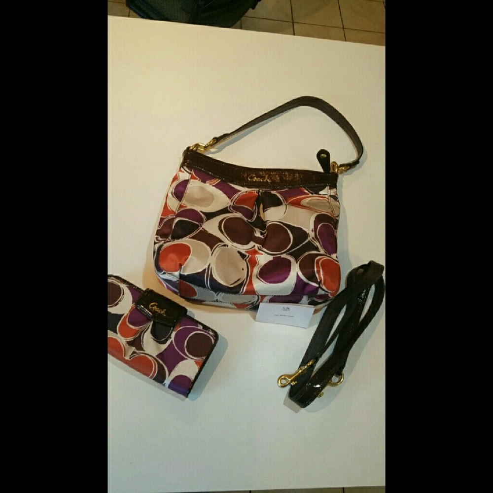 Coach purse with matching wallet